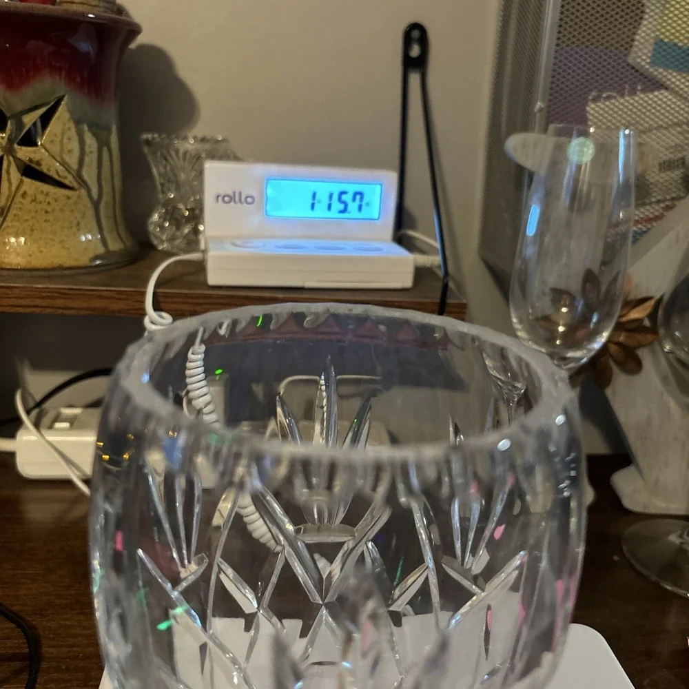 Vintage Cut Crystal  Vase Clear 6